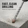 SDS Plus Masonry Drill Bit Set for Concrete, Brick &
