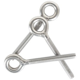 M8 Eye Bolts 304 Stainless Steel Ring Bolts Heavy Duty Welded Closed Screw rod eye Screw Bolts Corrosion Resistant 5PCS