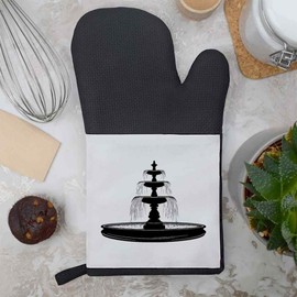 'Garden Fountain ' Oven Glove/Mitt (OG00052673)