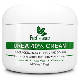 Urea 40% Cream – Made in USA – Foot Cream for Thick, Cracked, Rough, Dead & Dry Skin - Corn, Callus and Dead Skin Remover, Toenail Softener, Moisturizer For Feet, Elbows, Hands and Knees - Size: 4 Ounce (Pack of 3), Scent: default