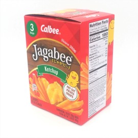 Calbee Jagabee Ketchup Fry Cut Potato Crisps 3.18oz/ 90g