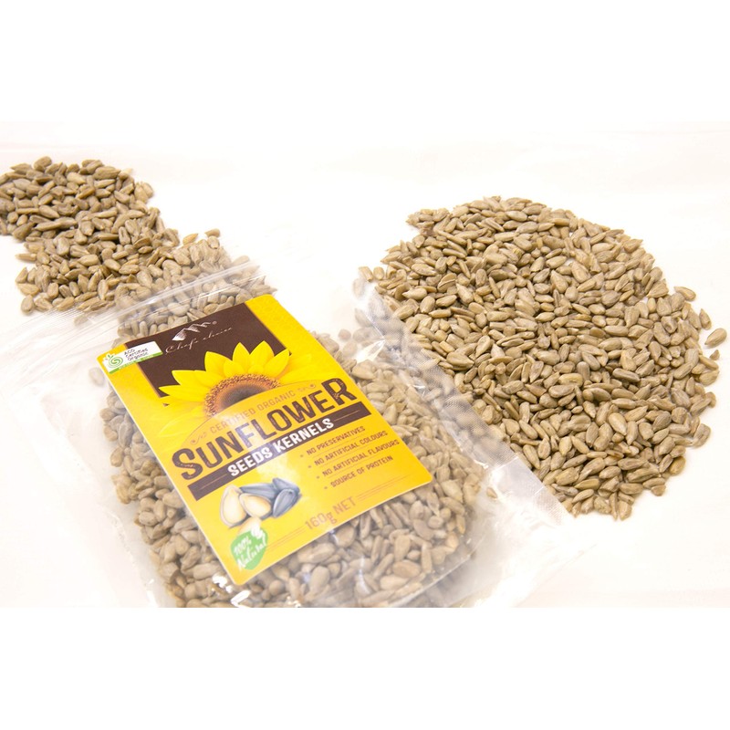 Chef's Choice Organic Sunflower Seeds Kernels 160g