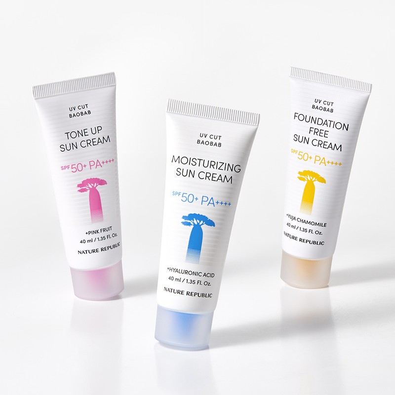 Nature Republic [2PACK] 유브이컷 바오밥 파데프리 선크림 SPF50+ PA++++ [2PACK]