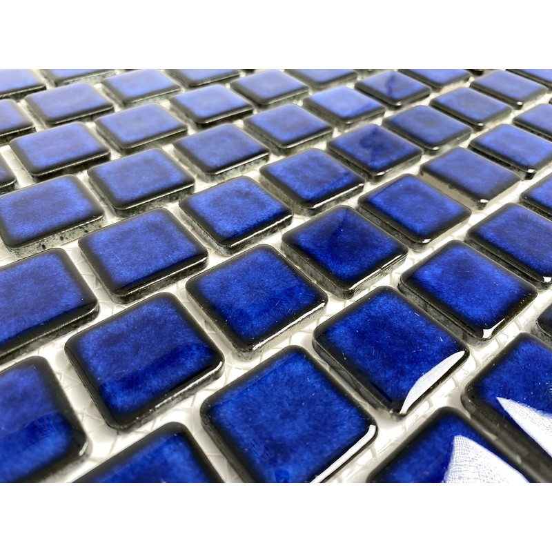 Tenedos 1x1 Cobalt Blue Square (Exact Size 1-1/8 in.) Brick