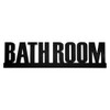 Two-face Bathroom Sign with Door Letter Sign Plate BATHROOM Room