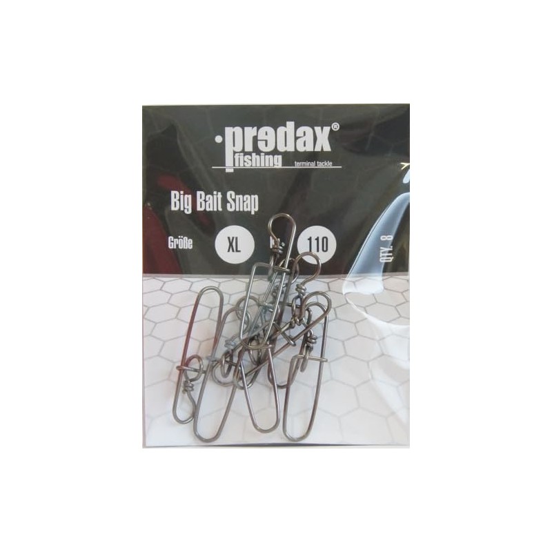 Predax Big Bait Snap - 8 Snaps, Size/Load Capacity: Size