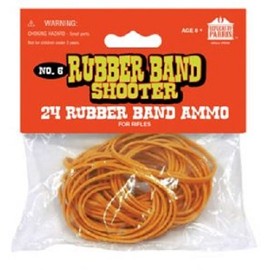 PARRIS CLASSIC QUALITY TOYS EST. 1936 #6 Rubber Bands for Toy Rifles (24 per Pack)
