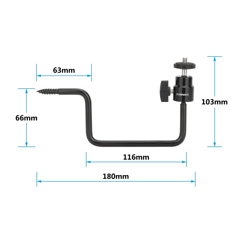 CAMVATE Trail Camera Tree Mount with Mini Ball Head -3292
