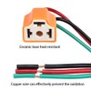 HUIQIAODS H4 Headlight Socket Lamp Connector Plug Wire Harness Adapter