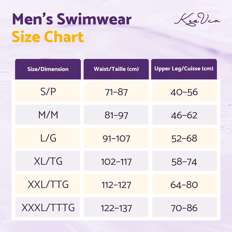 Kes-Vir Men's Penguin Board Eco-Shorts, with Built-in Waterproof Inner Briefs