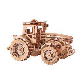Wood Trick Tractor Wooden 3d Mechanical Model Kit Puzzle Toy DIY Gift