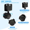PATIKIL 1" Swivel Caster with 7/9" U Bracket, 4 Pack