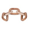 Sagebrook Home 22x4 Travertine & Wood 5-Link Chain, Tan