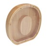 Letter Shaped Piggy Bank Wooden Transparent Panel Portable O Shaped