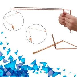 Brass Dowsing Rod, Professional Dowsing Rods, Copper Rods for Geobiology, Radiesthesia Pack