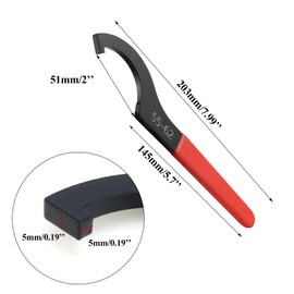 PRO BAT Universal Motorcycle Shock Absorber Spanner Wrench Hook Pin Spanner Wrench Shocker Shokie Adjusting Tools C Spanner for Pit Quad Dirt Bike ATV 55-62