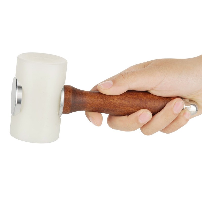 Leather Nylon Mallet, T Shape Wood Leather Carving Mallet Hammer
