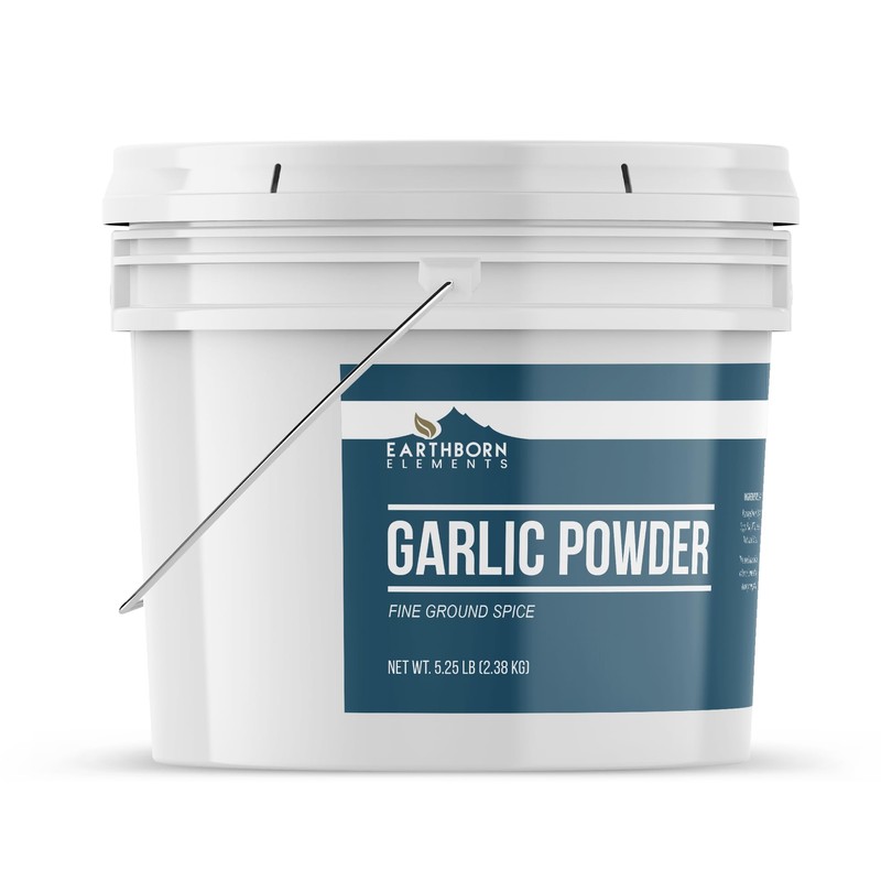 Earthborn Elements Garlic Powder 1 Gallon Bucket, Versatile, Bulk Seasoning,