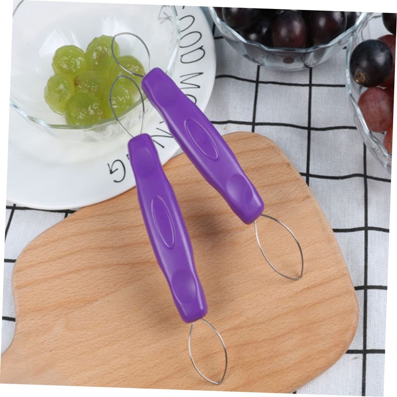 GRIRIW Fruit Peelers Set 2pcs Double-Headed Peeler for Grapes Peeling