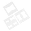 3Pcs 6x6 Inches Butterfly Key Inlay Template Router and Decorative