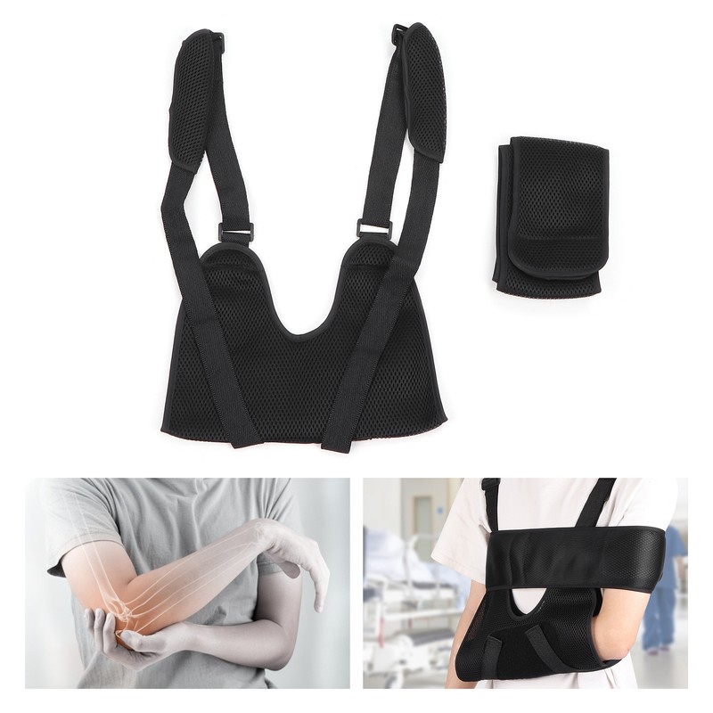 Arm Sling Breathable Shoulder Elbow Immobilizer Support Brace with Immobilizer