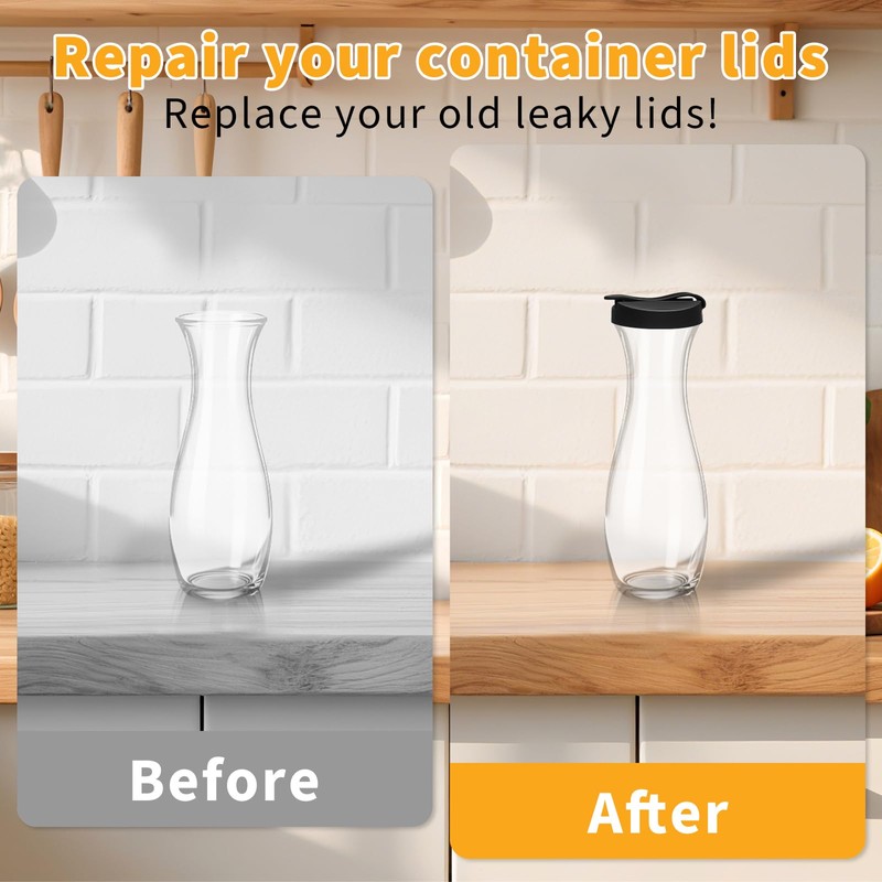 2 Pack Replacement Lids For Good Seasons Salad Dressing Cruet