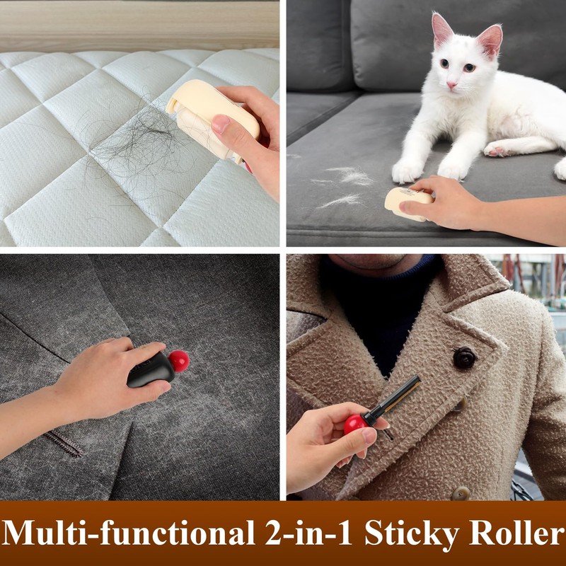 Enjoy Lint Roller, 2 In1 Washable Lint Remover, Reusable Mini