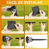BYCRAY Juego de 6 luces solares para caminos de jardín,