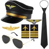 Horolam Pilot Captain Costume Accessories, Pilot Costume Kit with Pilot