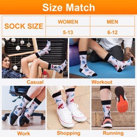 Soft Dragon Funny Crew Socks, Fantasy Ankle Sock for Men Women Kids and Boys, Comfortable and Stylish 4th Dragon Wings Socks for Fans, Cosplay, Party, Running, Sport,Gift, and Casual Daily Outfits