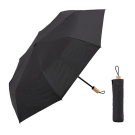 THANKO MNAL25CBK Folding Parasol, 3 Seconds, Easy to Fold, Rain Umbrella, Rain Umbrella, Rain Umbrella, Rainy Season, Heatstroke Protection, Light Shield, UV Protection, Shape Stable, Commuting, Excursion, Leisure, Sunshade