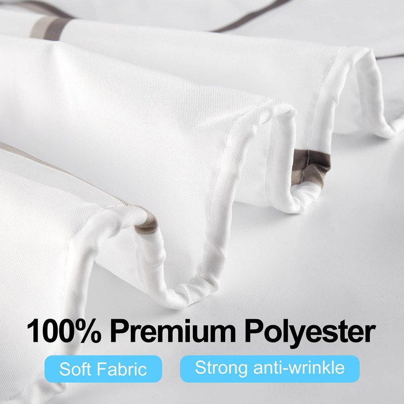 Dufu Waterproof Shower Curtain, Washable Quick Drying Textile Fabric Polyester