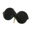 VingTAINE H7217-BK- Tortoise Shell Style Twist Ribbon Hair Cuff, Pony