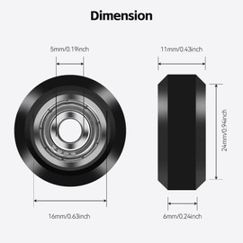 27PCS Ender 3 Wheels 3D Printer POM Pulley Wheel Set with Eccentric Nut,Column,Bowden Tube and PC4-M6 & PC4-M10 Pneumatic Connectors for Ender 3V2,Ender 3 Pro/Ender 3 S1 Pro,CR 10 Series,Kobra,Neptune