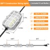 50ft LED Construction String Lights 150W Super Bright 15000LM Work