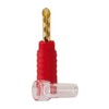 Dynavox High End Banana Plug - Red - Middle Mount