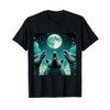Three Armadillo Moon Howling T-Shirt