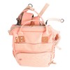 Pink Diaper Bag Backpack Multi Compartment Waterproof Large Capacity Travel