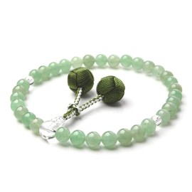 EsuonHappiness Natural Material Women's 0.3 inch (8 mm) Santenbo Rosary Bag Included, Can be Used in All Sect Colors, Choose from Colors, Memorial Services, Funerals, Power Stone