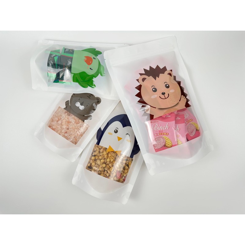 Cute Animal Goodies Bags | Reusable Stand Up Pouch with