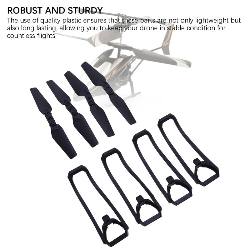 Drfeify Folding Drone Replacement Parts Propeller Protective Covers with Charging