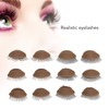 Eyelash Mannequin Practice Lash Makeup Head Practice 3 Pairs Dual