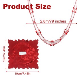 12Pcs Christmas Ceiling Decorations,Christmas Foil Decorations Garland Festive Hanging Tinsel Swirl Decor,Christmas Swirls Hanging Decor Accessories for Xmas New Year Wedding Party Supplies(Red,9ft)