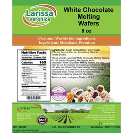 White Chocolate Melting Wafers (8 oz, ZIN: 525366) - 3 Pack