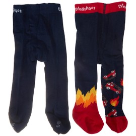 Playshoes Unisex Children's Tights, Fire brigade set of 2
