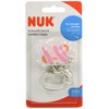 NUK ヌーク おしゃぶりホルダー [手指なめ 防止に] ワンタッチ開閉 落下防止 プラスチック製 クリップ ちょうちょ