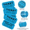 DGBDPACK 200 Raffle Tickets, 50/50 Double Ticket, Bold Numbers for
