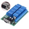 Famus 12V 8-Channel DB9 RS 232 Relay Module Remote Control