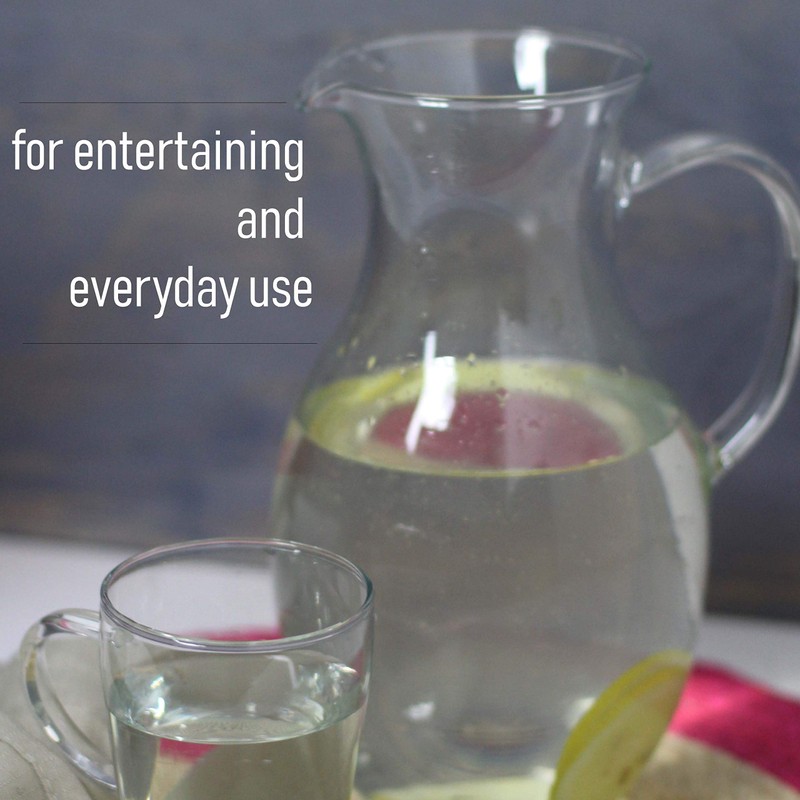 Simax SMALL Glass Pitcher 16 Oz: Borosilicate Glass Pitchers With