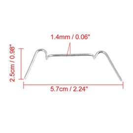 sourcing map Universal Replacement Motorcycle Spring Clip for Headlight 10pcs